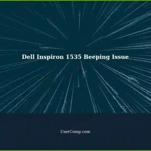 Dell Inspiron 1535: Laptop Not Booting - Single Beep Error