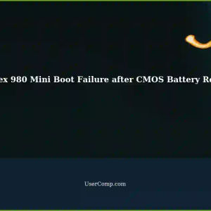 Dell Optiplex 980 Mini: CMOS Battery Replacement Fails - Windows 7 Boot Issue