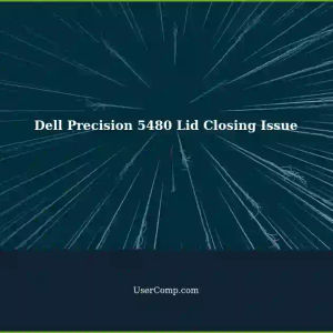 Dell Precision 5480: Display Resolution Changes with Lid Closing