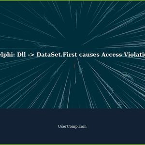 Delphi: Dll -> DataSet.First causes Access Violation