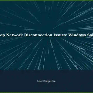 Desktop Network Disconnection Issues: A Fix for Windows Users