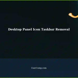 Removing the Icon Taskbar in Desktop Panels: A Guide