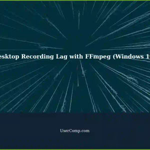 Desktop Recording with FFmpeg: Video-Audio Lag Issues (Windows 10)