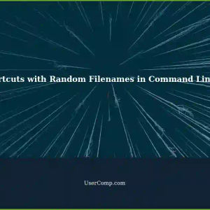Creating Desktop Shortcuts with Randomly Generated Number Filenames in Command Line Arguments