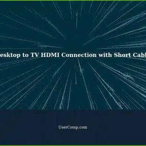 Can I Connect My Desktop Computer to a TV via HDMI with a Short Cable?