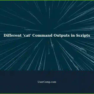 Different Outputs when Running 'cat' Command via Scripts: 'cat.sh'
