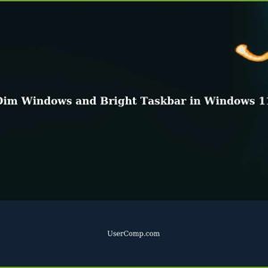 Troubleshooting Dim Windows and Bright Taskbar in Windows 11