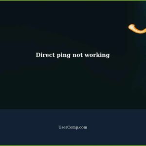 Direct ping is not working