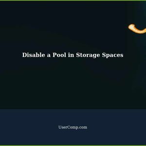 How to Temporarily Disable a Pool in Storage Spaces in Windows 10 or Windows 11