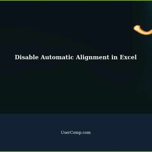 How to Disable Automatic Alignment to Cell Borders in Microsoft Excel