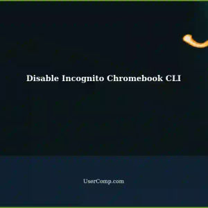 Permanently Disabling Incognito Mode on Chromebook via Command Line