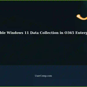 Disabling Windows 11 Data Collection for Entire Tenant in O365 Enterprise