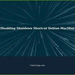 Disabling the Shutdown Shortcut on a Debian Installed MacMini (Late 2014)