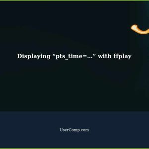 How to display “pts_time=…” while playing the video with ffplay