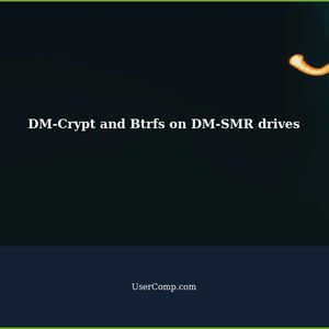 Is DM-Crypt compatible with Btrfs on DM-SMR drives?