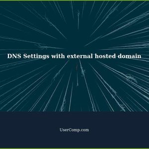 DNS Settings with external hosted domain