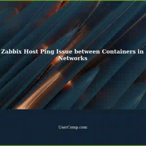 Linux: Docker Compose - Zabbix Host Ping: Container Not Responding in Another Bridged Docker Network