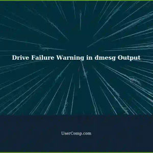 Interpreting dmesg Output: Drive Failure Imminent - Sysadmin Error