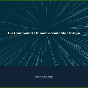 Understanding the '--human-readable' Option in du Command