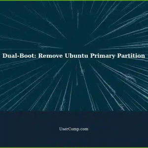 Removing Ubuntu Partition as Primary in Dual-Boot Laptop