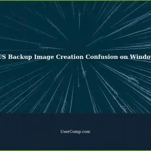 Understanding the Confusion: EaseUS Backup Image Creation on Windows 10