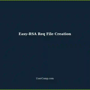Easily Creating a Req File with Easy-RSA for SSL Certificate