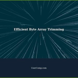 Efficient Byte Array Trimming in Tech Support