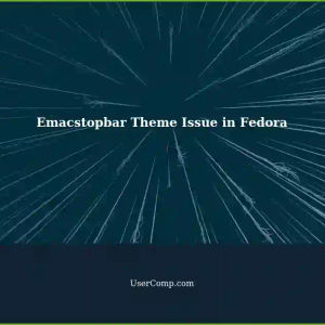 Emacstopbar Doesn't Follow System Theme in Fedora