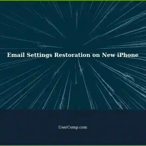 Restore Email Account Settings on a Replacement iPhone