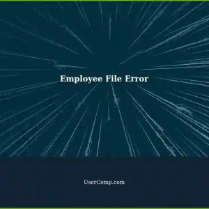 Error: Employee File Not Uploaded