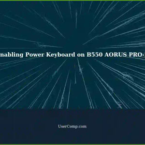 Enabling Power Keyboard on B550 AORUS PRO-P Motherboard: Missing Wake-keyboard Settings