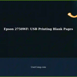 Epson Epson 2750WF: Printing Blank Pages via USB