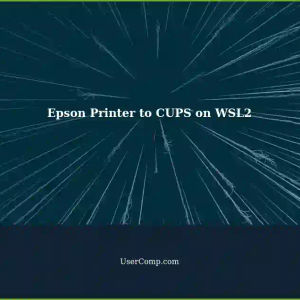Adding an Epson Network Printer to CUPS on WSL2