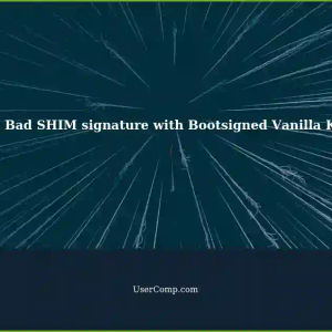 Error: Bad SHIM signature with Bootsigned Vanilla Kernel (4.9.20) in Knoppix 9.1