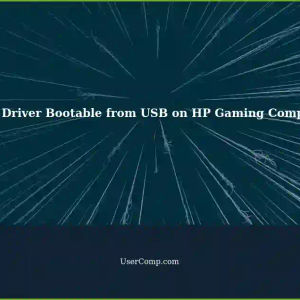 Is an ESXi Driver Bootable from a USB Flash Drive on an Old HP Gaming Computer?