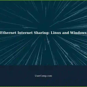 Sharing Internet Between Two Computers via Ethernet: Linux and Windows