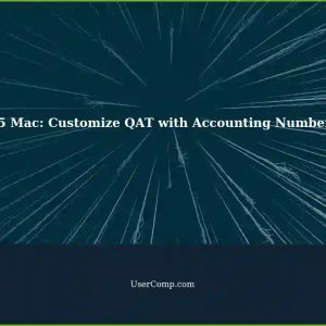 Add Accounting Number Format to Excel 365 QuickAccessToolbar on Mac: A Step-by-Step Guide