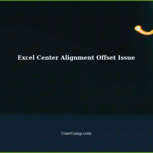 Excel: Center Alignment Not Truly Centered - Middle Alignment Offset