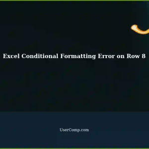 Excel 2019: Conditional Formatting Rule J4 Displays Incorrect Result on Row 8