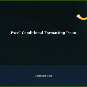 Excel: Conditional Formatting Not Changing Cell Range - Troubleshooting