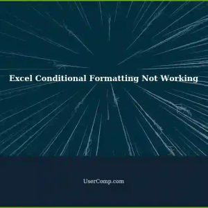 Excel Conditional Formatting Not Working with Cell Formulas: A Tech Support Guide