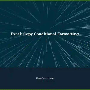 Copy Conditional Formatting Cell Color from One Tab to Another in Excel