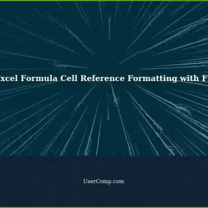 Formatting Display Cell References in Excel Formulas using F2: Font Size and Text Referencing