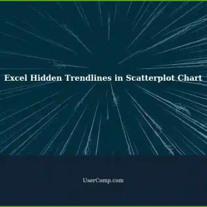 Excel: Trendlines Not Displayed Despite Legend Entries for Added Trendlines in Scatterplot Chart