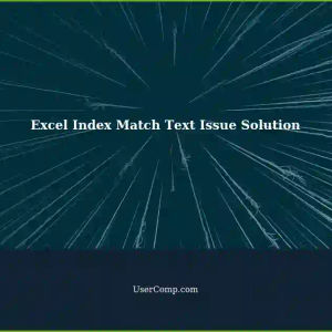Resolving Excel Index Match Text Issue Without Multiple Pivottables