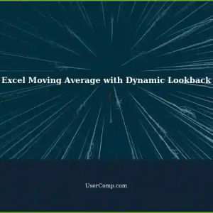 Calculating Moving Average: Excel - Dynamic Lookback (Window) Duration Based on Other Changing Values