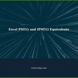 Understanding the Mathematical Equivalent of Excel's PMT() and IPMT() Functions