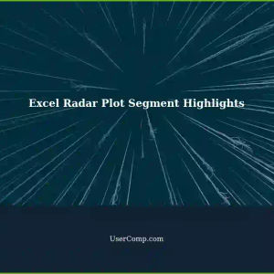 Adding Segment Highlights to Excel Radar Plots: A Tech Support Guide