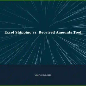 Creating an Excel Product Cross-Reference Tool for Shipping vs. Received Amounts