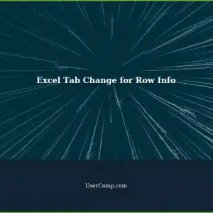 Excel: Changing Tabs to Pull Row Information